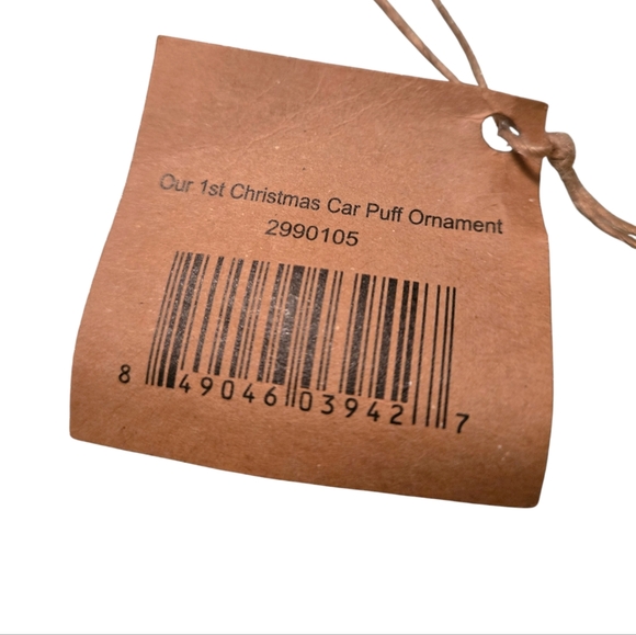 Glory Haus  Our First Christmas Red Truck Large Puff Ornament Just Married NEW - Picture 8 of 10